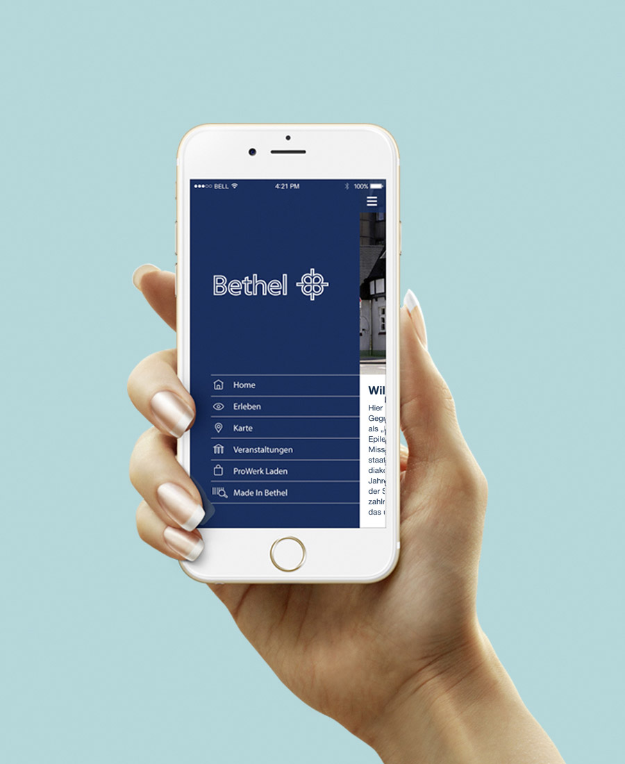 Bethel als App auf dem Smartphone